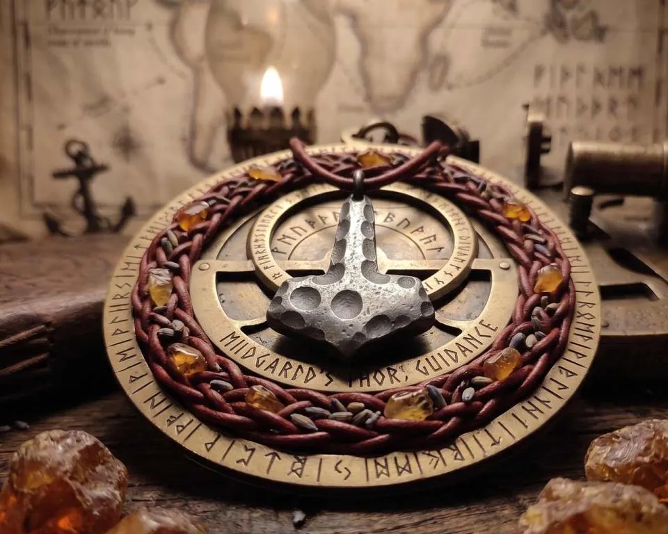 Grauer Thorhammer Mjölnir Anhänger